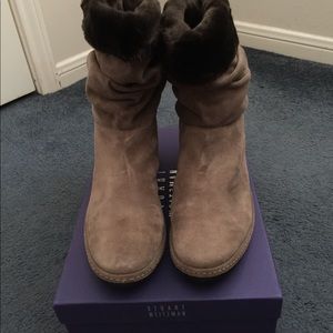 Stuart Weizmann Coinage Roll Down Ankle Boot